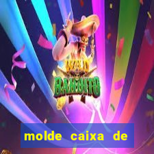 molde caixa de baralho png